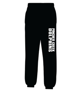 SWEAT PANTS, CUFFED BOTTOM - ATCY2800 - PC DOLPHINS LOGO - YOUTH - HP