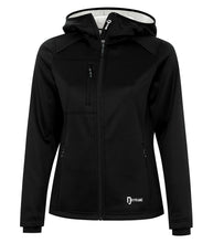 Load image into Gallery viewer, DISCONTINUED DRYFRAME® BONDED TECH FLEECE WATER RESISTANT FULL ZIP HOODED LADIES&#39; JACKET - DF7687L