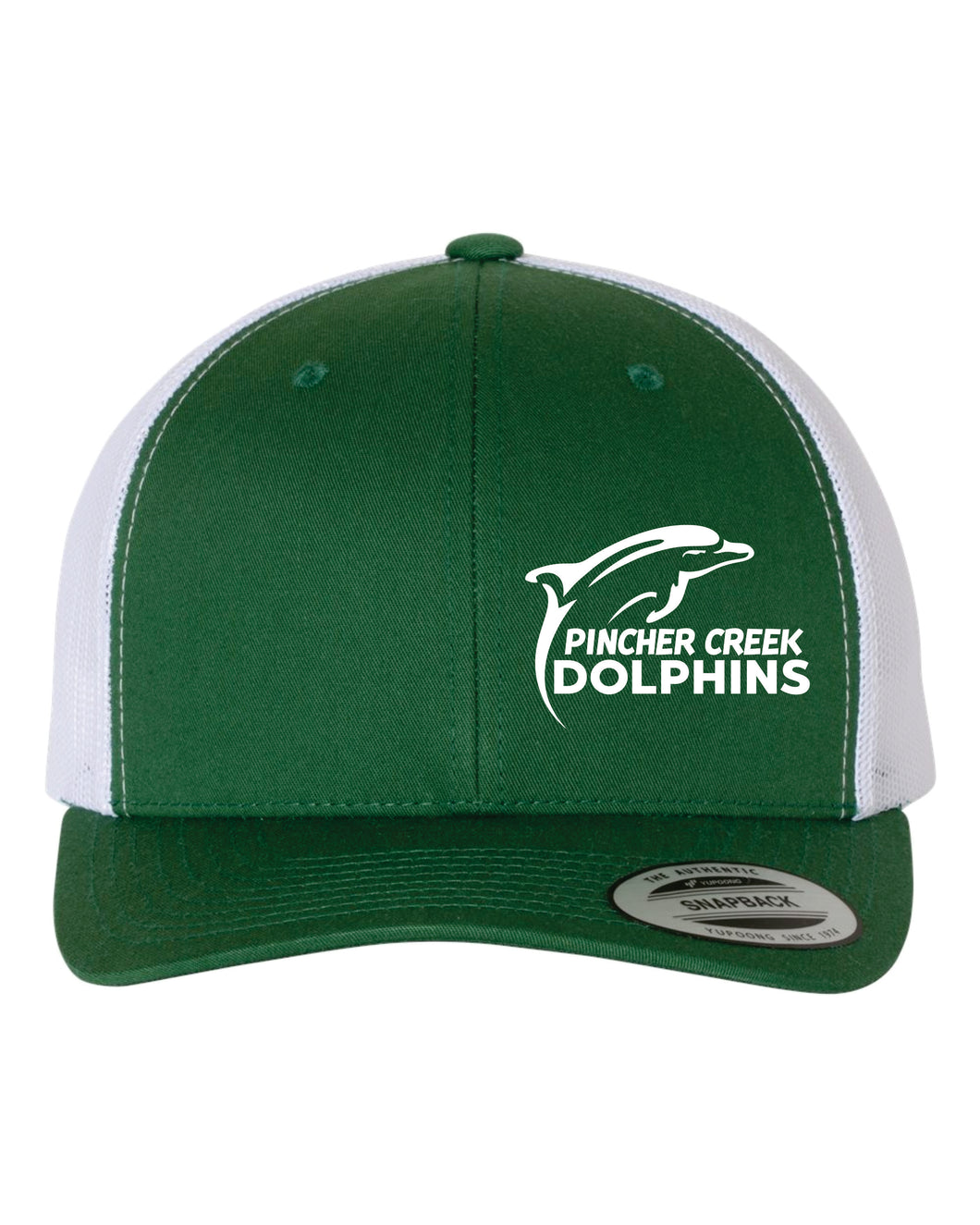 CURVED BRIM HAT 6606 WITH PC DOLPHINS LOGO - EMB