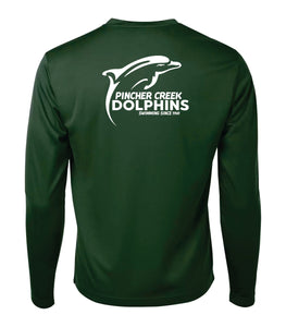 LONG SLEEVE TEES - Y350LS -  PC DOLPHINS LOGO - YOUTH - HP