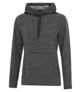 DYNAMIC HEATHER FLEECE HOODED LADIES SWEATSHIRT