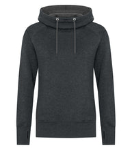 Load image into Gallery viewer, LADIES FUNNEL NECK HOODIE- THUNDER