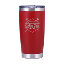 Load image into Gallery viewer, 20oz. TRAVEL MUG - PC CURLING CLUB - LASER ENGRAVE