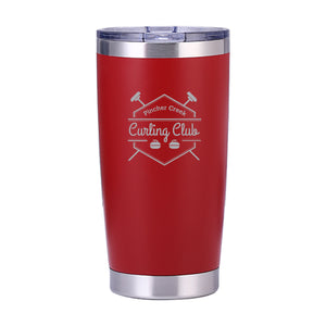 20oz. TRAVEL MUG - PC CURLING CLUB - LASER ENGRAVE