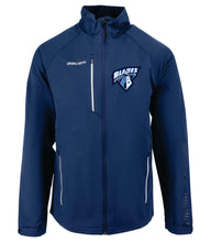 Load image into Gallery viewer, Bauer Light Weight Track Jacket NAVY-  ADULT PB BLADES LOGO