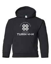 Load image into Gallery viewer, COTTON HOODIE - TURIN 4-H LOGO - YOUTH