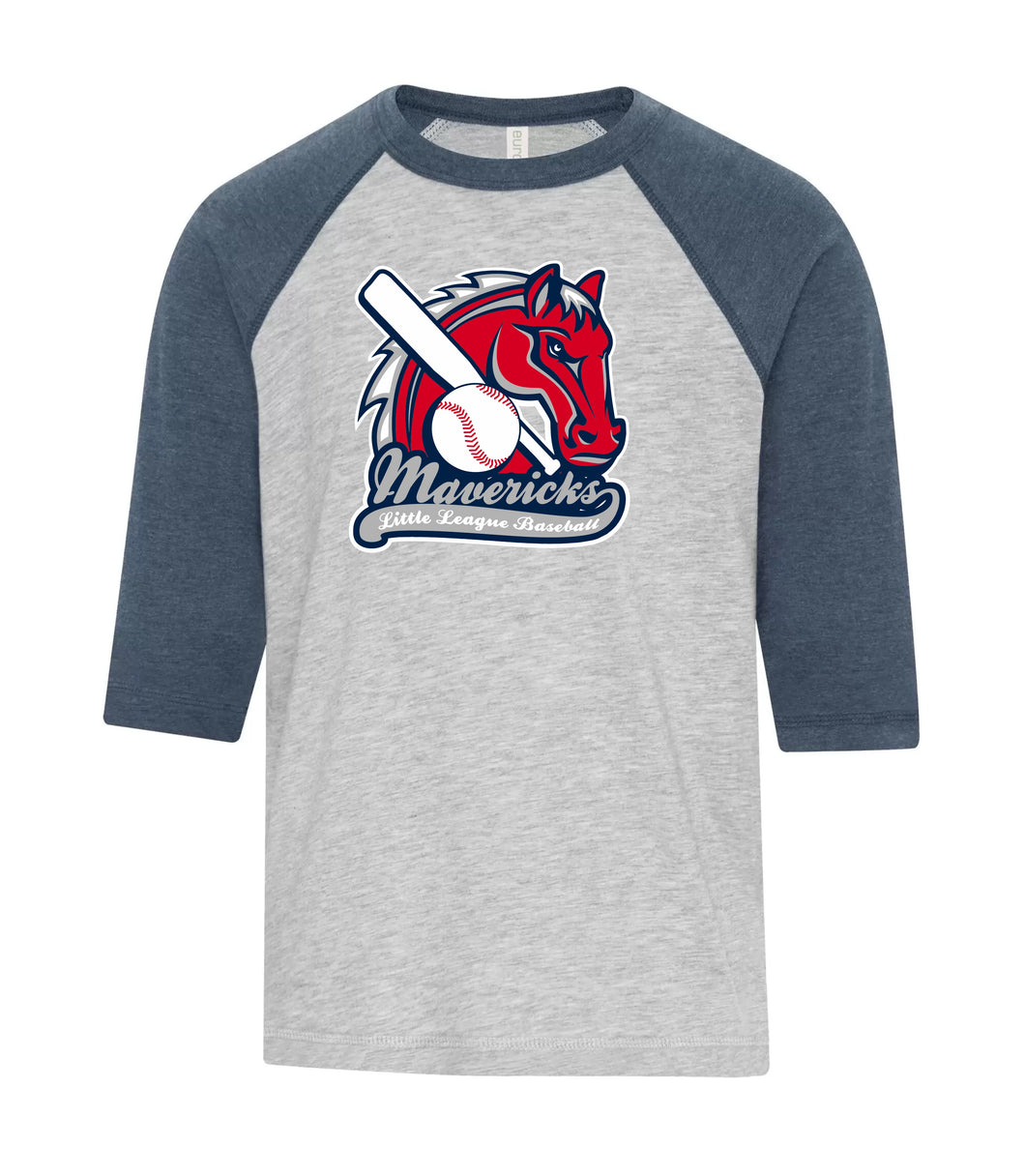 YOUTH BASEBALL TEE - ATC0822Y - MAVERICKS LITTLE LEAGUE BASEBALL - HP