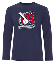 Load image into Gallery viewer, UNISEX PRO SPUN LONG SLEEVE - ATC3615 - MAVERICKS LITTLE LEAGUE BASEBALL - HP