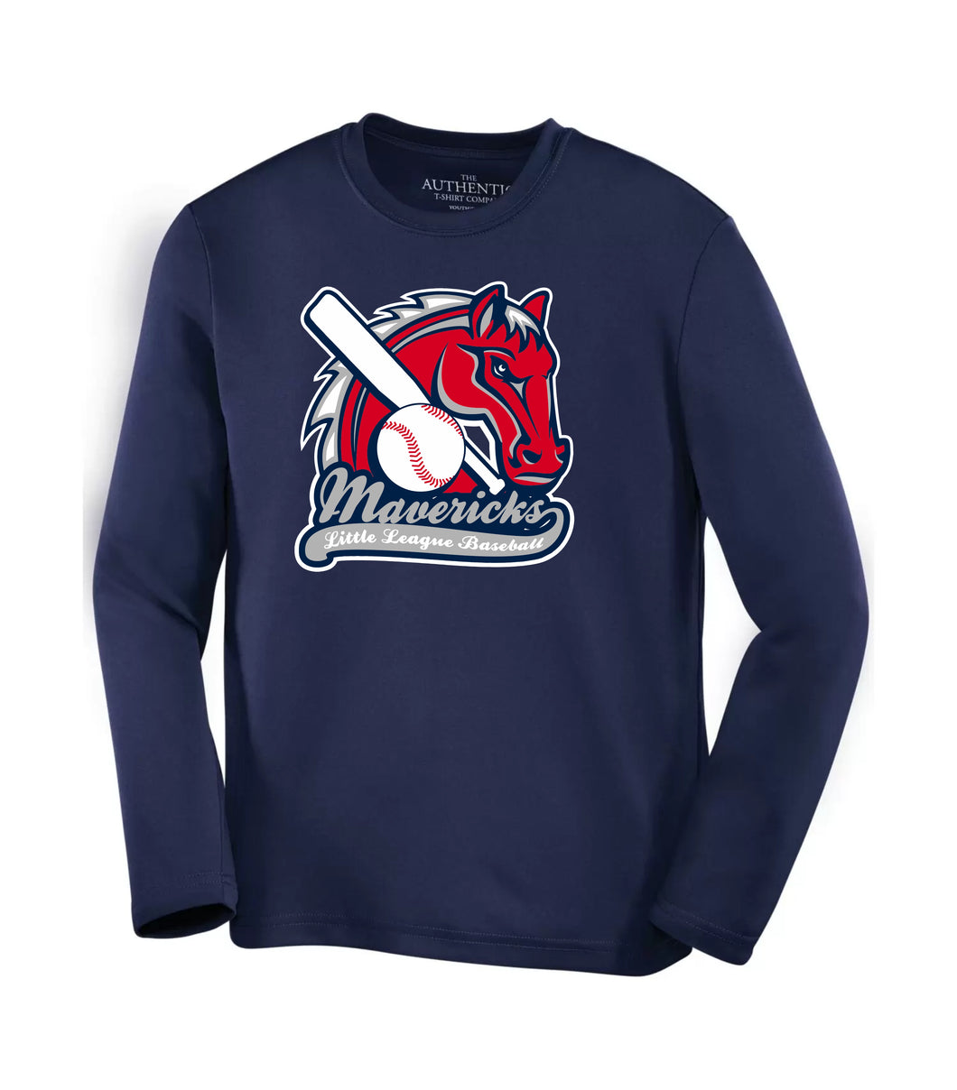 YOUTH PRO TEAM LONG SLEEVE - Y350LS - MAVERICKS LITTLE LEAGUE BASEBALL - HP