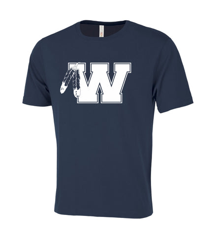 UNISEX EUROSPUN RING SPUN TSHIRT - ATC8000 - WALSHE WEAR - HP FEATHER LOGO